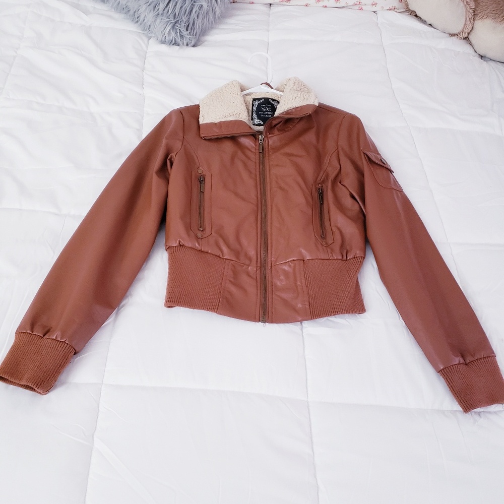♡Chestnut Brown Bomber jacket♡